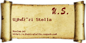 Ujházi Stella névjegykártya