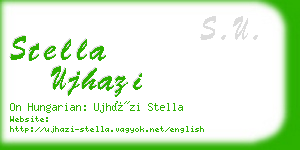 stella ujhazi business card